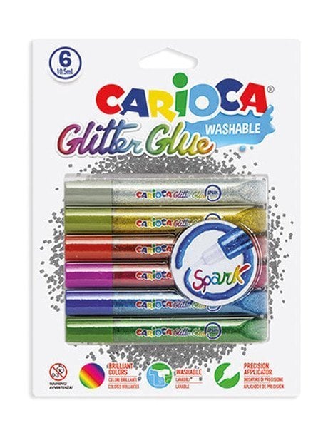 Carioca Yıkanabilir Simli Tutkal 10.5 Ml 6`Lı