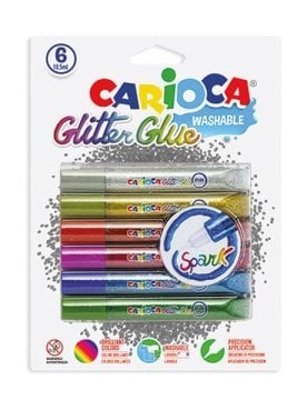 Carioca Yıkanabilir Simli Tutkal 10.5 Ml 6`Lı