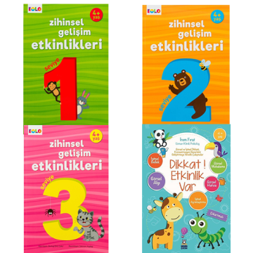 Zihinsel Gelişim Etkinlikleri 4 Yaş Seti (4 Ürün)