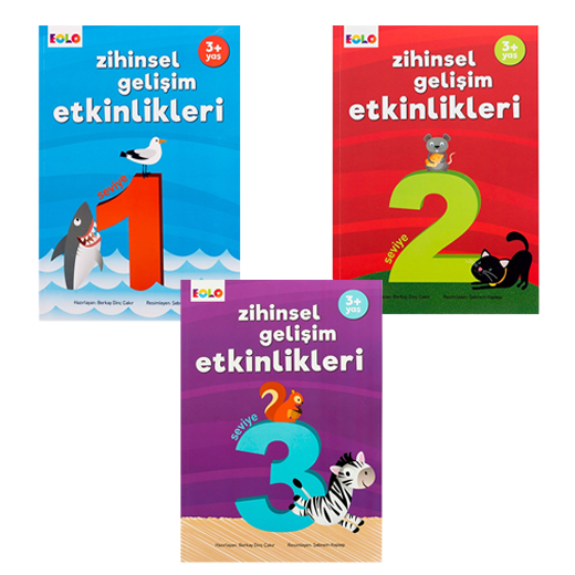 Zihinsel Gelişim Etkinlikleri 3 Yaş Seti (3 Ürün)