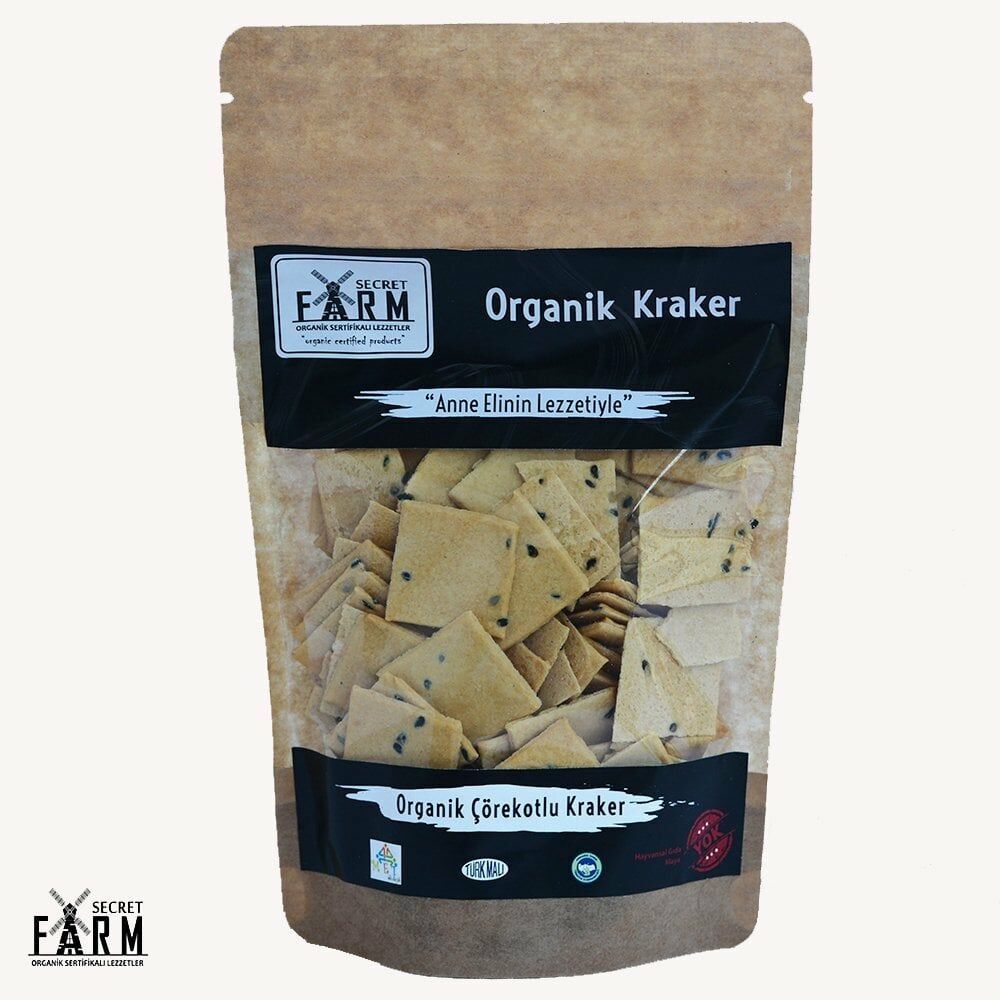 Secret Farm Organik Çörek Otlu Kraker 100 Gr.