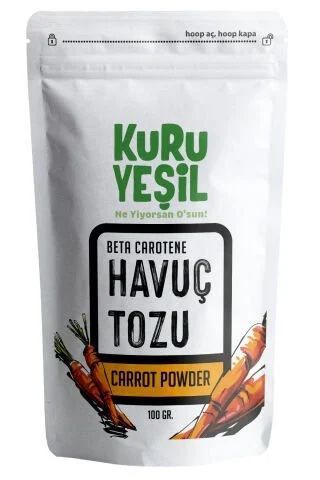 Kuru Yeşil Havuç Tozu 100 Gr