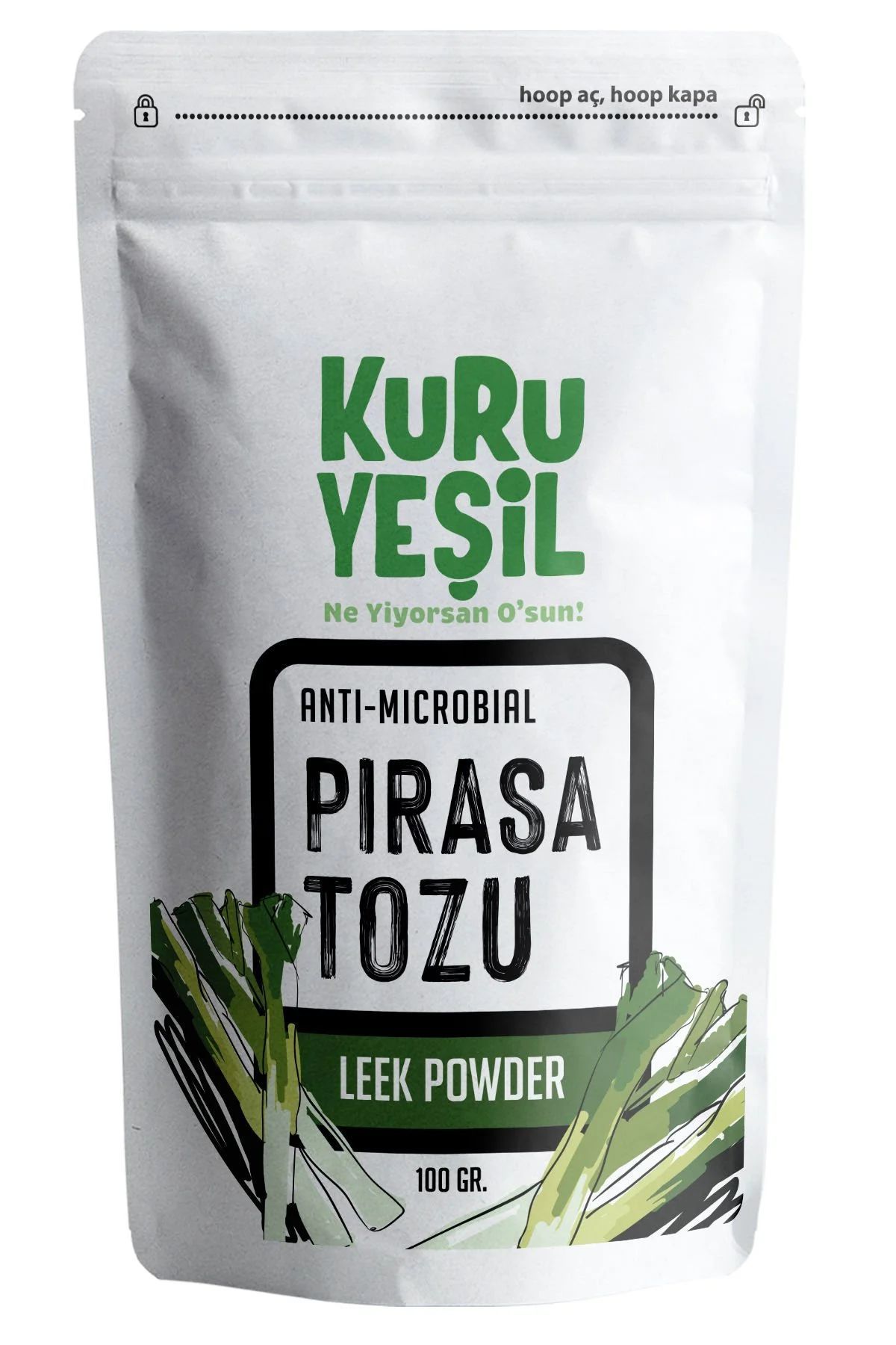 Kuru Yeşil Pırasa Tozu 100 GR