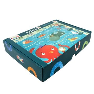 40 Parça Yer Puzzle - Yüzme Yarışı