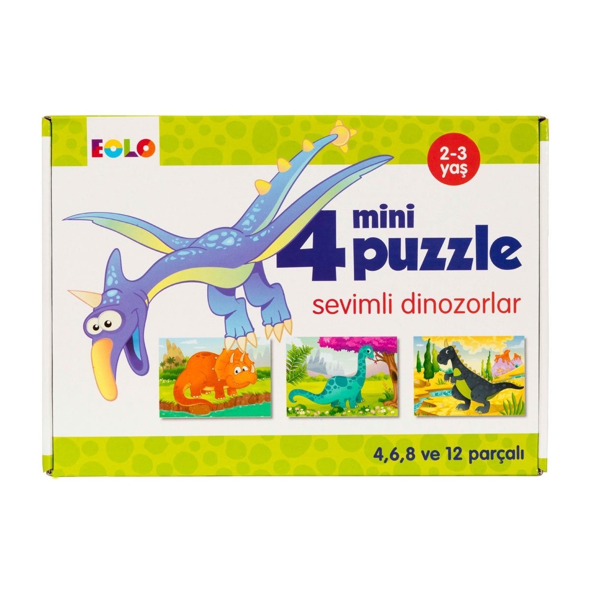 Mini Puzzle - Sevimli Dinozorlar