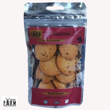 Secret Farm Organik Üzümlü Bisküvi 65 Gr.