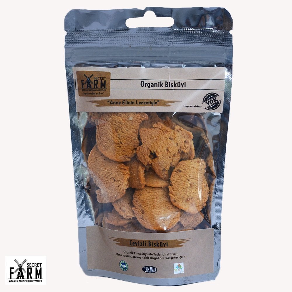 Secret Farm Organik Cevizli Bisküvi 65 Gr.