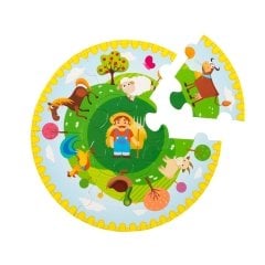 Yuvarlak Puzzle - Çiftlik