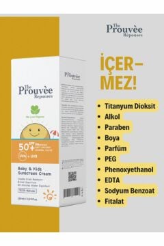The Prouvee Reponses 50 Spf Bebek Çocuk Güneş Kremi 100 ML