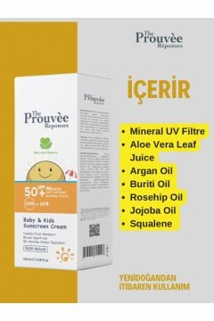 The Prouvee Reponses 50 Spf Bebek Çocuk Güneş Kremi 100 ML
