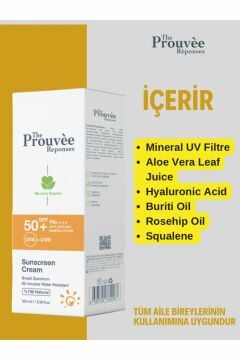 The Prouvee Reponses 50 Spf Güneş Koruyucu Krem 100 ML