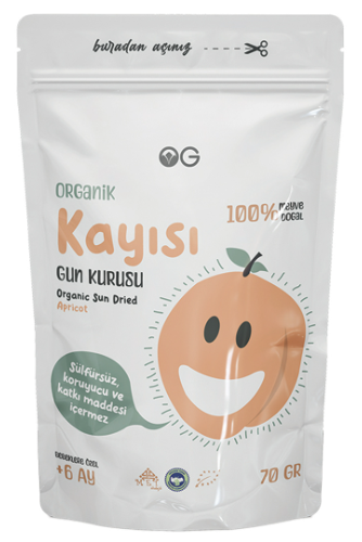 OG Organik Kayısı Gün Kurusu 70GR