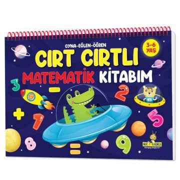 Oyna Eğlen Öğren – Cırt Cırtlı Matematik Kitabım: 3-6 yaş (Sayılar, Şekiller, Saatler, Örüntüler, Toplama, Çıkarma, Sudoku)