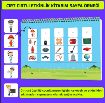 Konuşma ve Dikkati Geliştiren Cırt Cırtlı Etkinlik Kitabım: 3-5 yaş