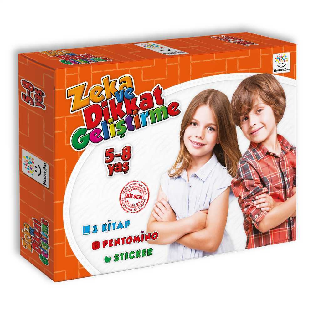 5-8 Yaş Zeka ve Dikkat Geliştirme Seti (Zeka Testleri, Okul ve Sınav Başarısı, Düşünme Becerileri, Problem Çözme)