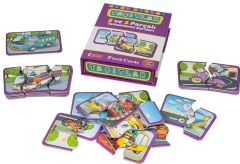 Flash Card Taşıtlar 2 ve 3 Parçalı Tamamlama Kartları (40 Parça)