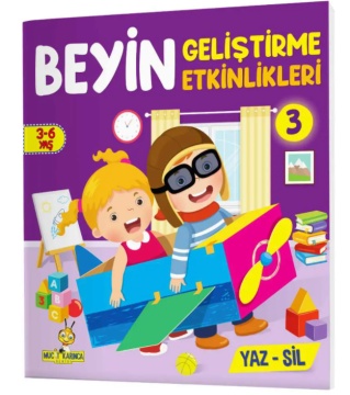 3-6 Yaş Mucit Karınca Beyin Geliştirme Etkinlikleri YAZ-SİL Kitaplar