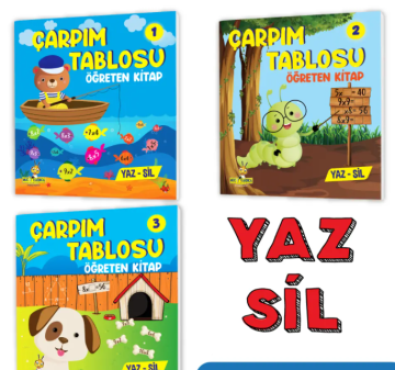 Mucit Karınca Çarpım Tablosu Öğreten Kitap Serisi (YAZ-SİL)