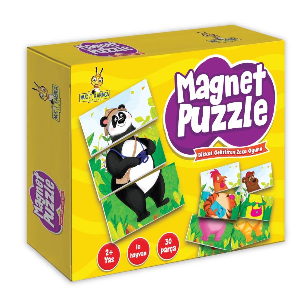 2+ Yaş Magnet Puzzle Dikkat Geliştiren Zeka Oyunu