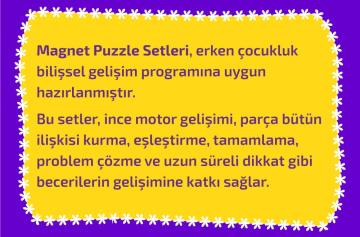 2+ Yaş Magnet Puzzle Dikkat Geliştiren Zeka Oyunu