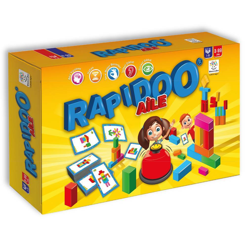 3+ Yaş Rapidoo Aile (Dikkat Geliştiren Zeka Oyunu)