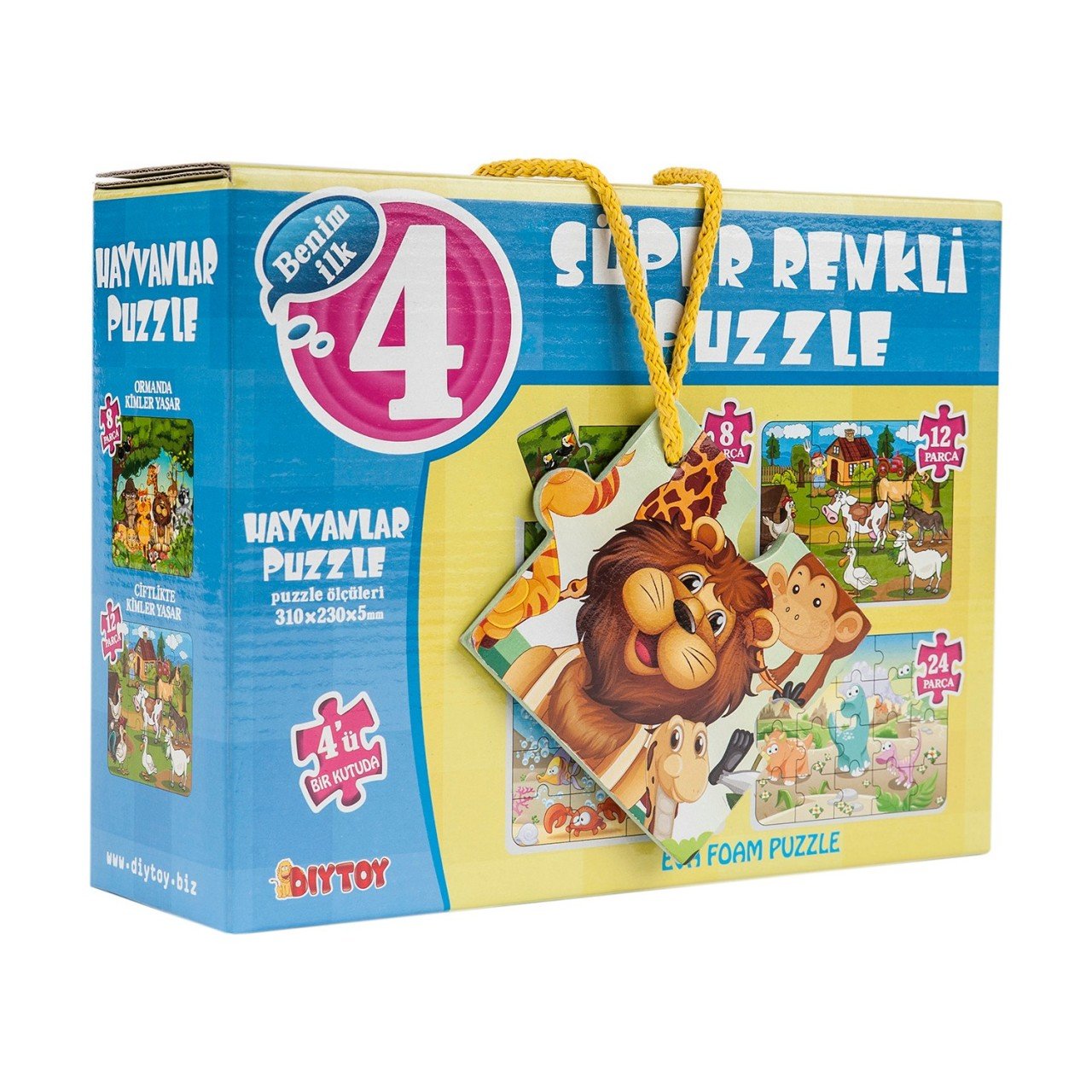 Süper Renkli Puzzle-Hayvanlar