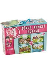 Süper Renkli Puzzle-Çiftlik