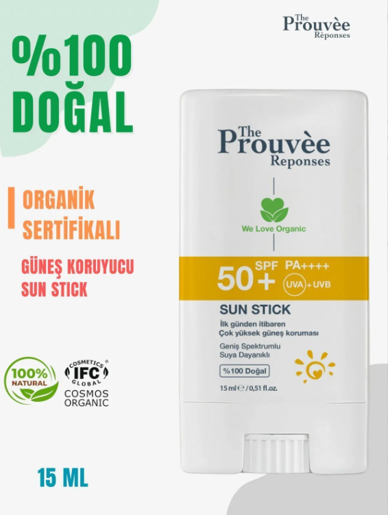 PROUVEE ORGANICS SUN STICK 50 SPF