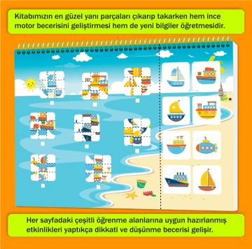 Dikkati ve Düşünme Becerilerini Geliştiren Cırt Cırtlı Etkinlik Kitabım: 4-6 yaş