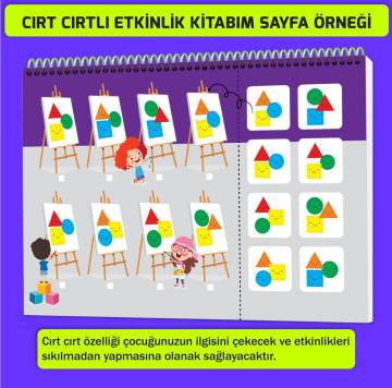 Dikkati ve Düşünme Becerilerini Geliştiren Cırt Cırtlı Etkinlik Kitabım: 4-6 yaş