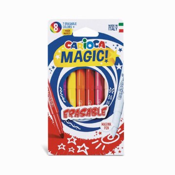 Silinebilen Sihirli Keçeli Boya Kalemi (7 Renk+1 Düzeltici Beyaz Kalem)