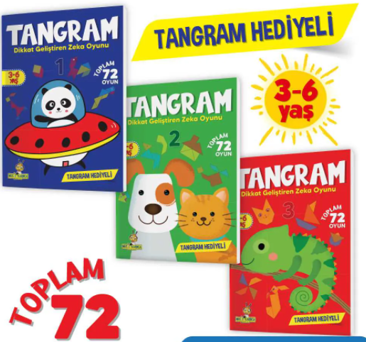 3-6 Yaş Mucit Karınca Tangram Dikkat Geliştirme Seti