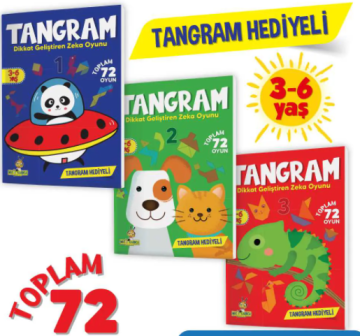 3-6 Yaş Mucit Karınca Tangram Dikkat Geliştirme Seti