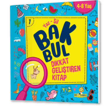 4-8 Yaş Mucit Karınca Bak Bul Dikkat Geliştiren Kitap Serisi YAZ-SİL