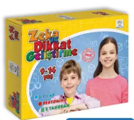 9-14 Yaş Zeka ve Dikkat Geliştirme Seti (Zeka Testleri, Okul ve Sınav Başarısı, Düşünme Becerileri, Problem Çözme)