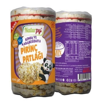 Naturpy Kinoa ve Karabuğdaylı Pirinç Patlağı 100 g (Glutensiz)