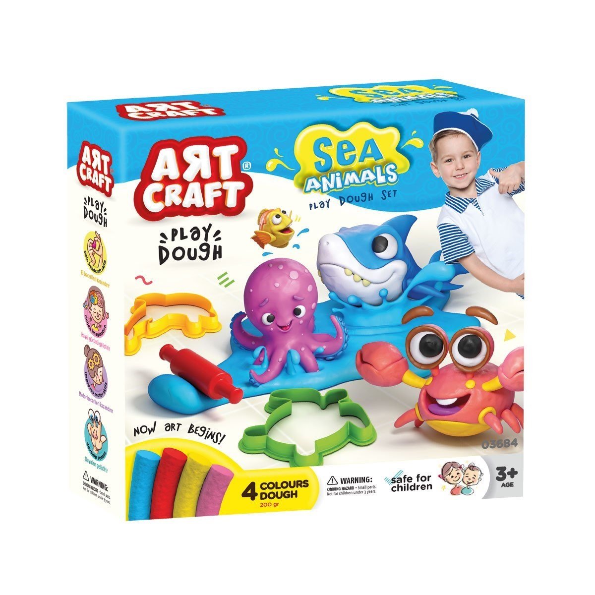 Art Craft Deniz Hayvanları Hamur Set 200 gr