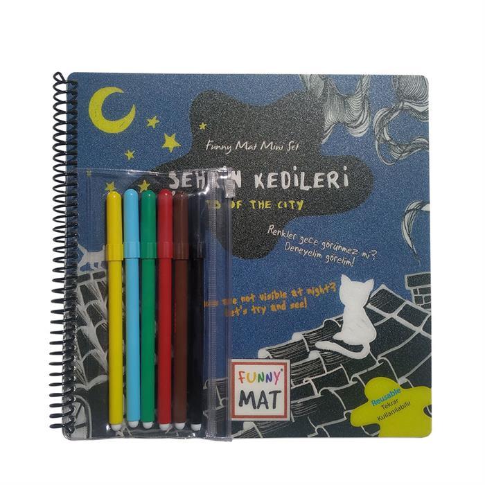 Akademi Çocuk Mini Set Şehrin Kedileri Kalemli