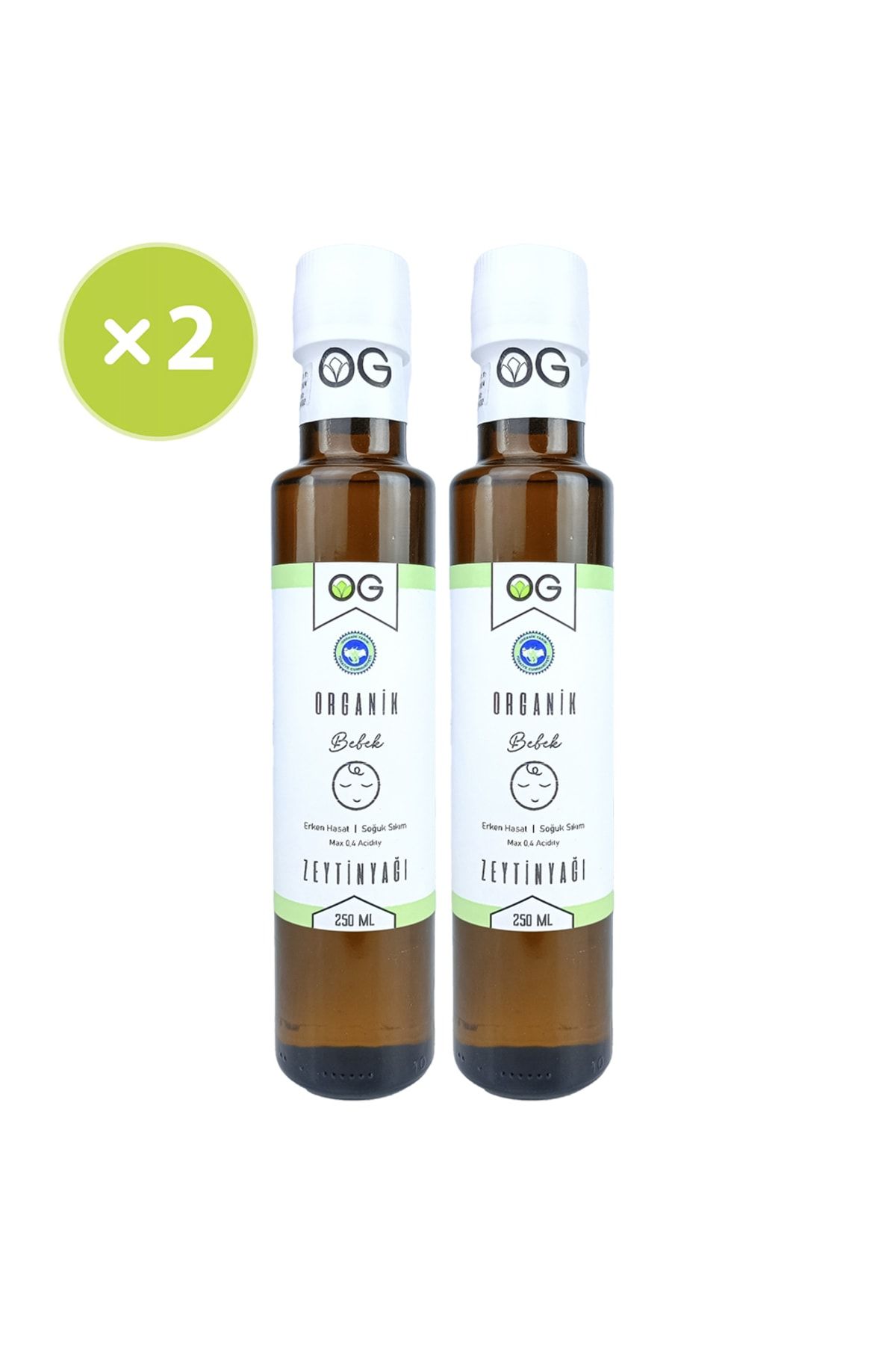 2'li Organik Bebek Zeytinyağı 250 Ml +6 Ay
