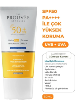 Pa++++ Leke Karşıtı Aydınlatıcı Ton Eşitleyici Yüz Güneş Kremi 50 Ml