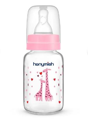 CAM BİBERON 0-6 AY PEMBE 125 ML