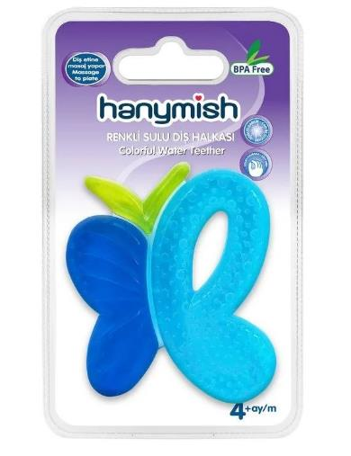 RENKLİ SULU DİŞ HALKASI KELEBEK MAVİ