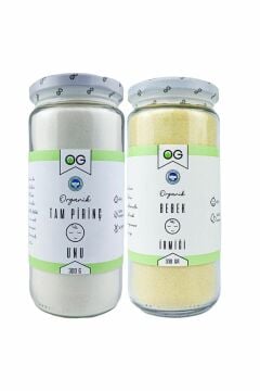 OG Natural Organik Tam Pirinç Unu ve Organik Bebek İrmiği Seti