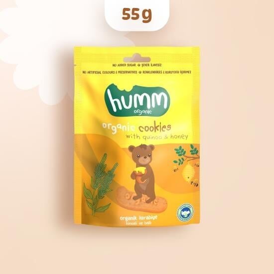 HUMM ORGANİK BALLI KİNOALI KURABİYE 55 G