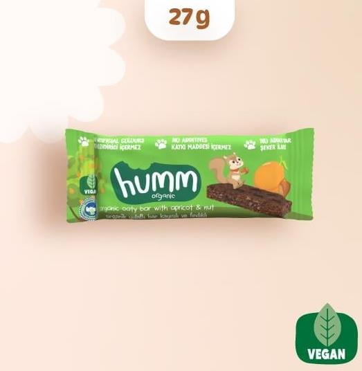 HUMM ORGANİK KAYISILI FINDIKLI YULAF BAR 27 G