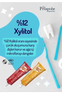 %100 Doğal Organik Bebek ve Çocuk Portakallı Diş Macunu 35 ml (Florürsüz)