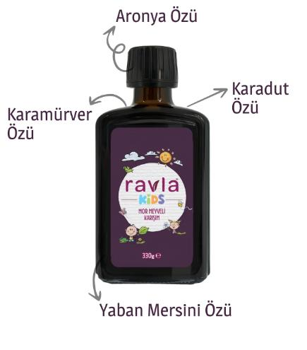 RAVLA  KIDS MOR MEYVELİ KARIŞIM 330 G