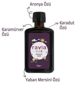RAVLA  KIDS MOR MEYVELİ KARIŞIM 330 G
