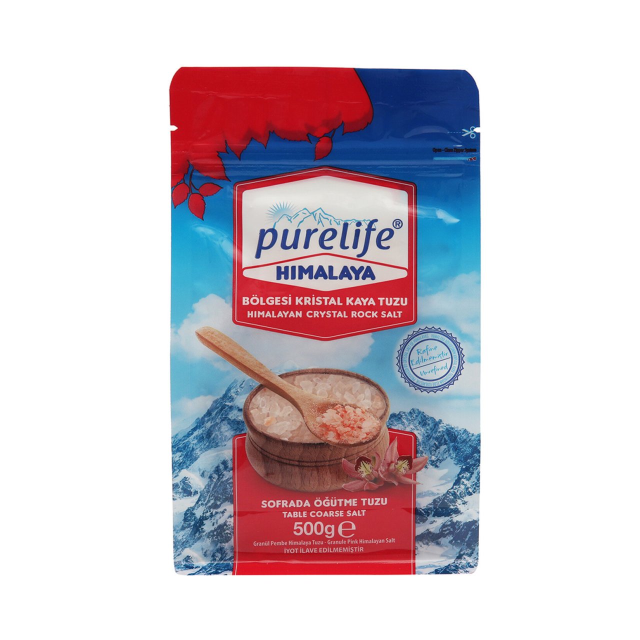 Purelife Himalaya Tuzu Pembe Granül Sofrada Öğütme 500 G