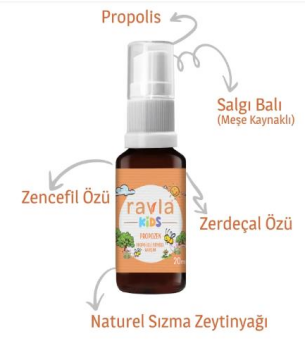 RAVLA KIDS PROPOZEN PROPOLİSLİ BİTKİSEL KARIŞIM 20 ML